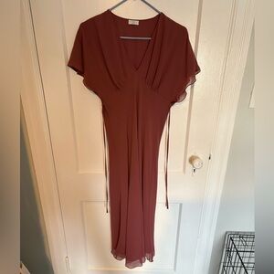 Wilfred Dusty Rose Midi Dress